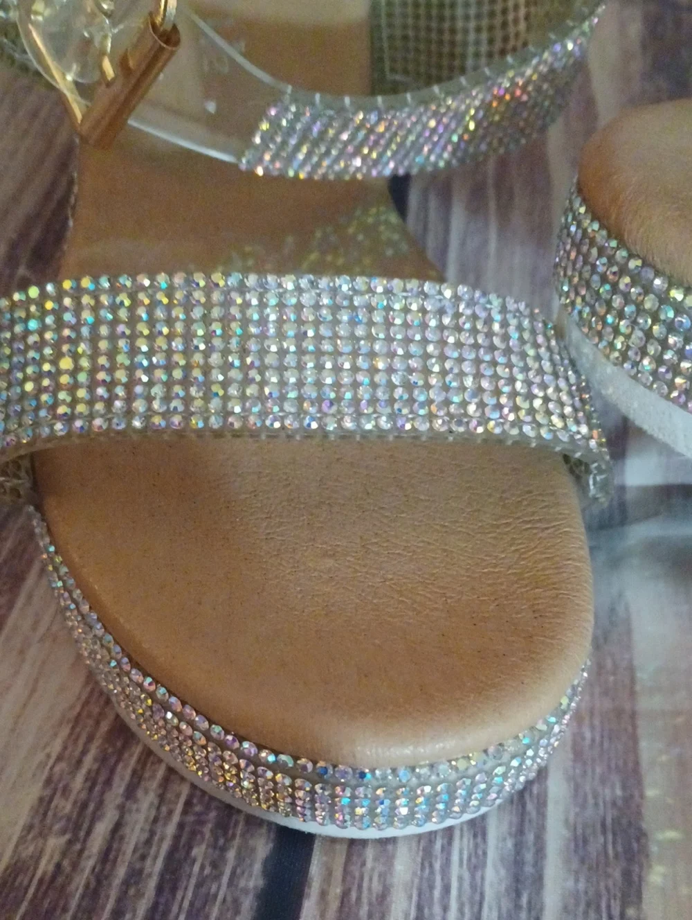 Link Bling Buckle Sandals Little Girl Sz 12